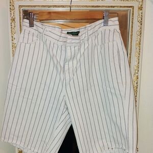 Striped White Shorts for Men